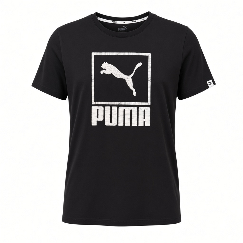 Puma House of Graphics T-Shirt Size L Black Cotton